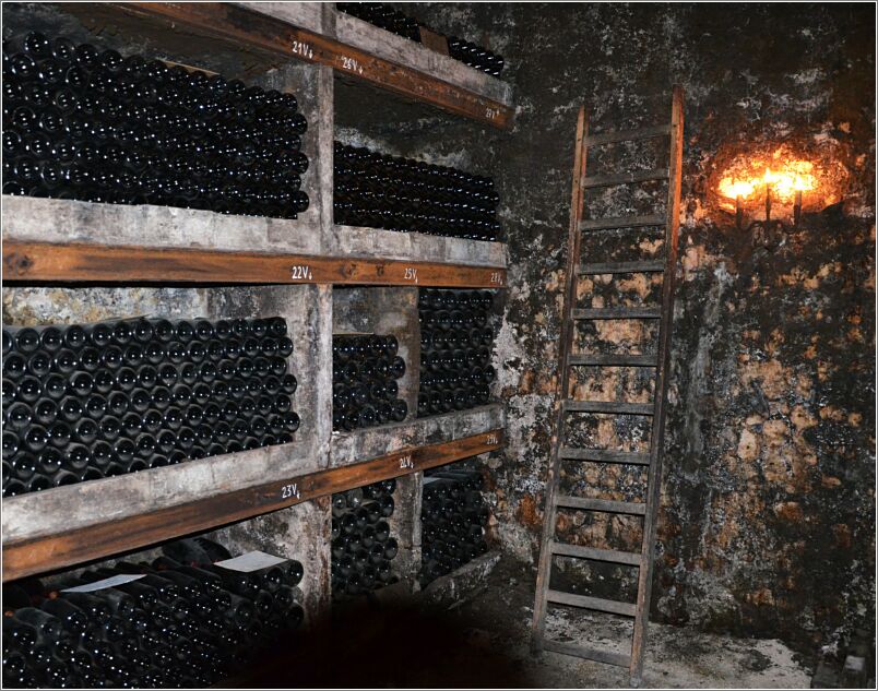 Chateau La Nerthe cellar 1